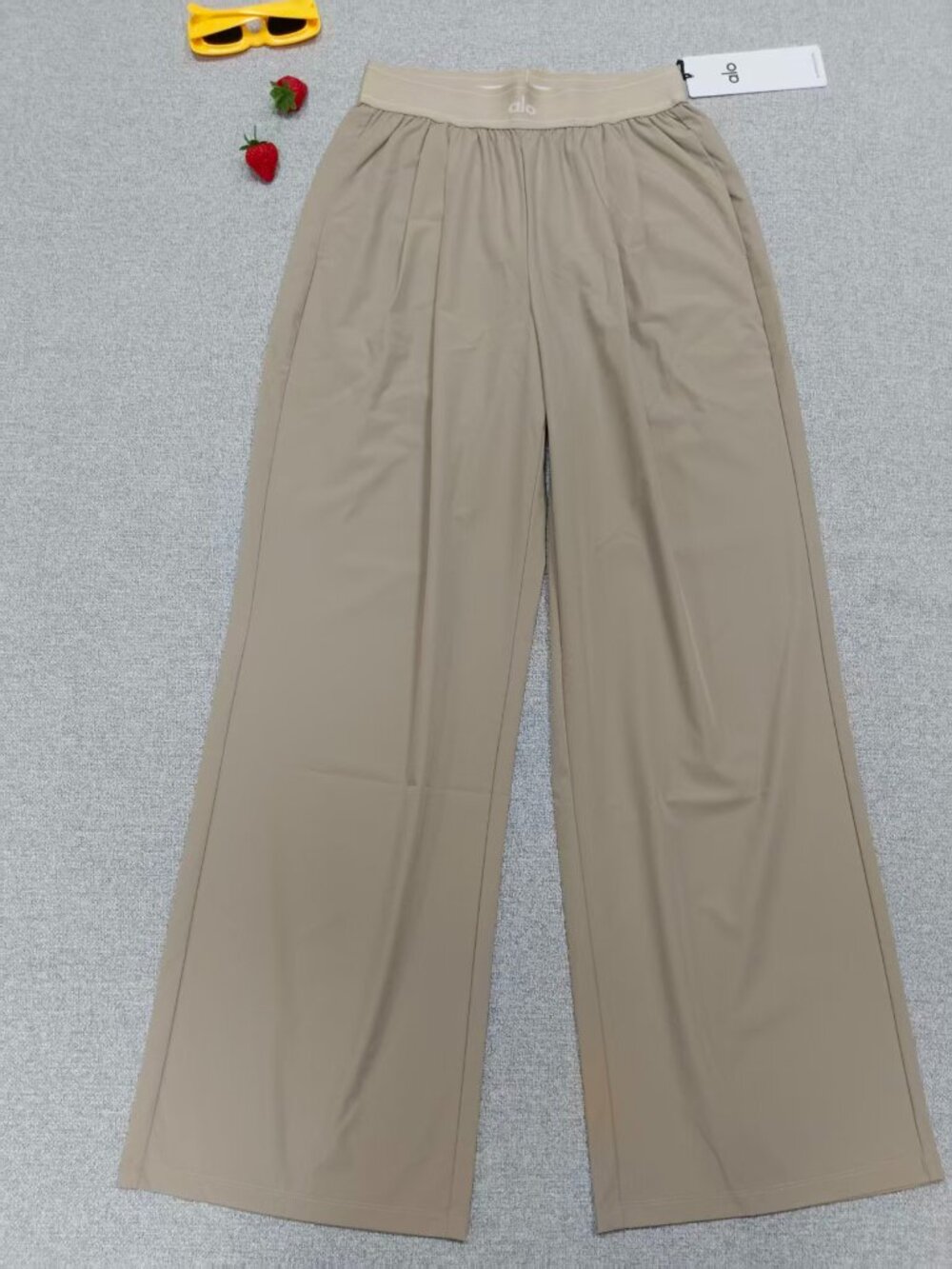 Gravel（Sz XXS|NWT）💗ALO Suit Up Wide Leg Trouser Regular30”🧚‍♀️Versatile Chic